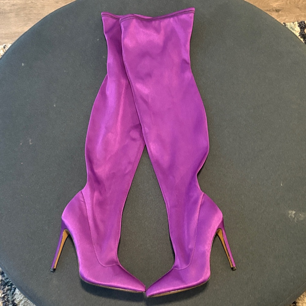 Steve Madden Vibrant Purple Heeled Boots
